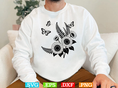 Sunflower SVG Bundle, Big Sunflower Svg, Sunflowers Clipart, Sunflower Shirt SVG Creativeart88 