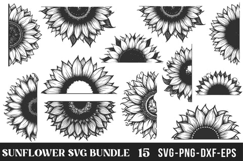 Sunflower SVG Bundle SVG Rupkotha 