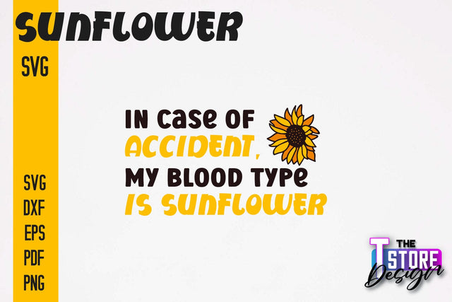 Sunflower SVG Design | Flowers Design | Summer Print Design v.1 SVG The T Store Design 