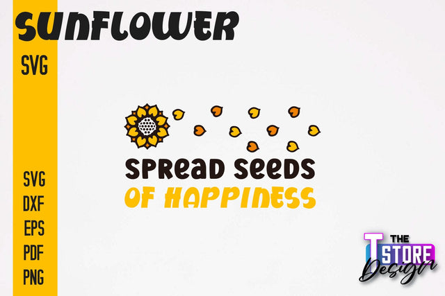 Sunflower SVG Design | Flowers Design | Summer Print Design v.2 SVG The T Store Design 