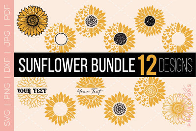 Sunflower svg, sunflower bundle svg, sunflower butterfly svg, sunflower quote svg, sunflower, sunflower clipart, sunflower png svg SVG Partypantaloons 