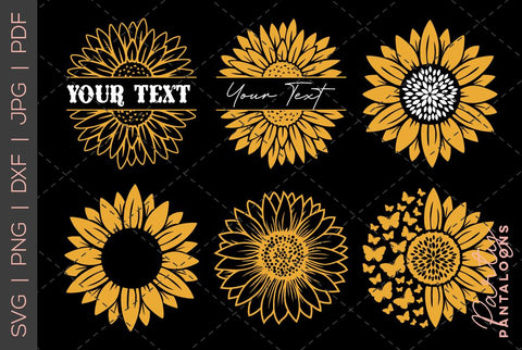 Sunflower svg, sunflower bundle svg, sunflower butterfly svg, sunflower quote svg, sunflower, sunflower clipart, sunflower png svg SVG Partypantaloons 