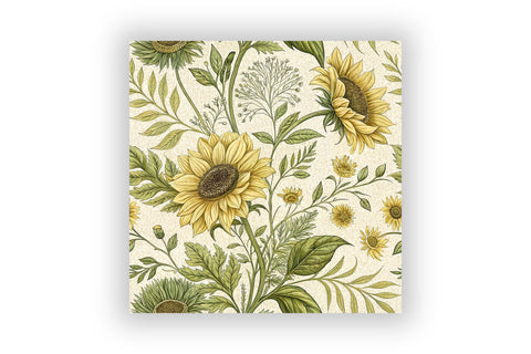Sunflower Toile Digital Paper Pack, Vintage Floral Toile, Gingham & Stripe Seamless Patterns, Wedding, Scrapbooking & Printable Crafts Digital Pattern FloridPrintables 