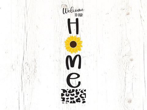 Sunflower Vertical Door Sign SVG Ikonart Design Shop 