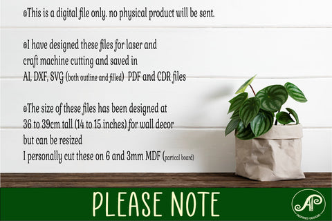 Sunflower wall sign cut out laser cut file SVG APInspireddesigns 