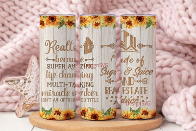 Sunflowers 20 oz Skinny Tumbler Sublimation Design Straight and Tapered Tumbler Wrap Instant PNG Digital Download Sublimation DesignSVG 