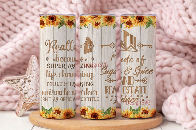 Sunflowers 20 oz Skinny Tumbler Sublimation Design Straight and Tapered Tumbler Wrap Instant PNG Digital Download Sublimation DesignSVG 