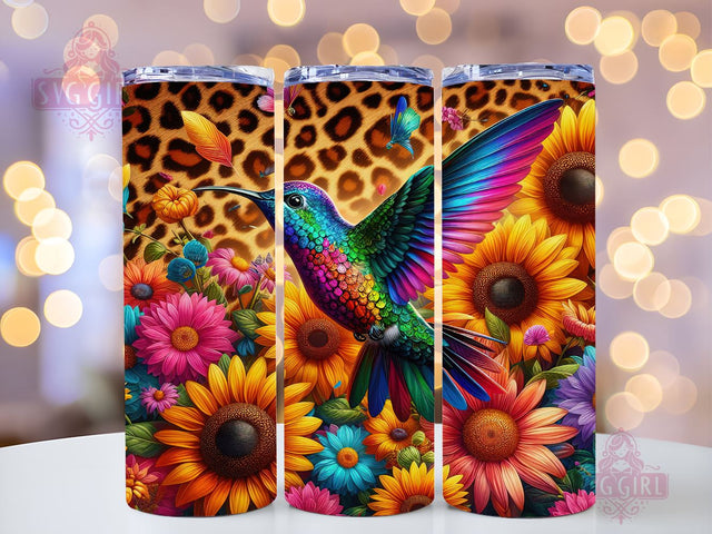 Sunflowers Hummingbird 20oz Tumbler Wrap Sublimation Design, Straight Tapered Tumbler Wrap, Hummingbird Tumbler Png, Instant Digital Download Sublimation SvggirlplusArt 