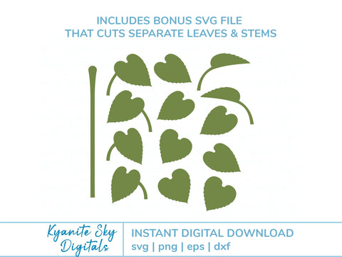 Sunflowers With Stems large flowers SVG files SVG Kyanite Sky Digitals 