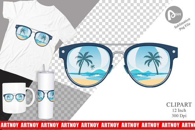 Sunglasses Clipart Sublimation artnoy 