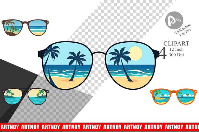 Sunglasses Clipart Sublimation artnoy 