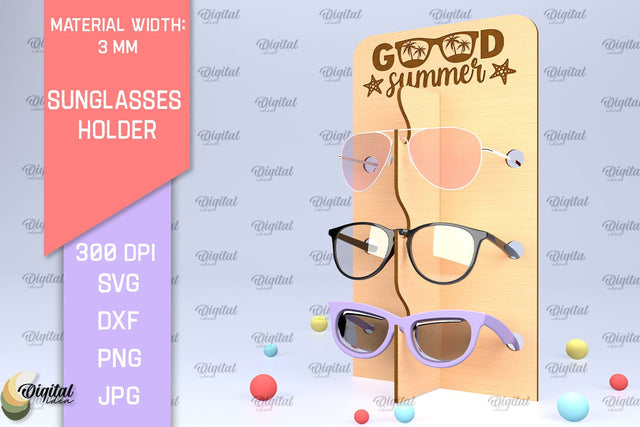 Sunglasses Holder Laser Cut. Eyeglass Holder SVG SVG Evgenyia Guschina 