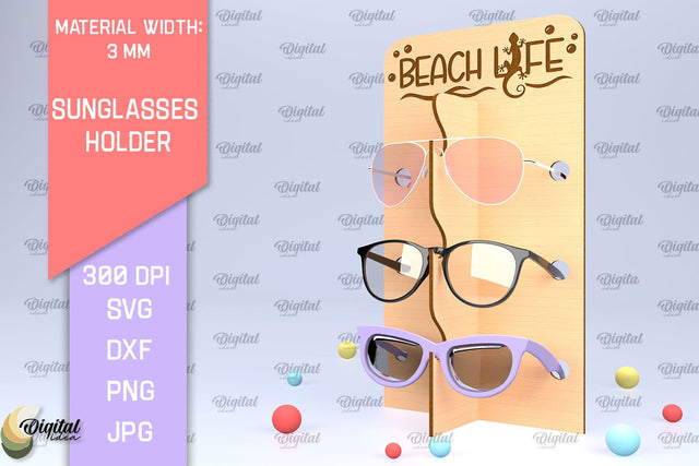 Sunglasses Holder Laser Cut. Eyeglass Holder SVG SVG Evgenyia Guschina 