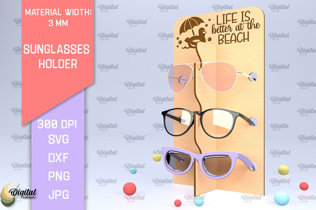 Sunglasses Holder Laser Cut. Eyeglass Holder SVG SVG Evgenyia Guschina 