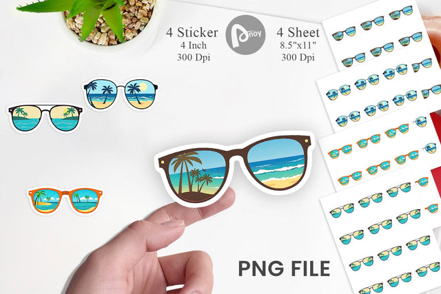 Sunglasses Sticker Sublimation artnoy 