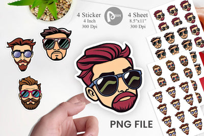 Sunglasses Sticker Sublimation artnoy 