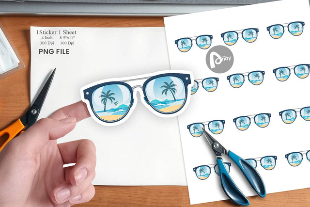 Sunglasses Sticker Sublimation artnoy 