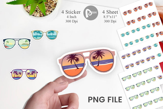 Sunglasses Sticker Sublimation artnoy 