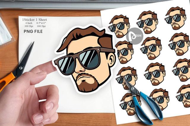 Sunglasses Sticker Sublimation artnoy 