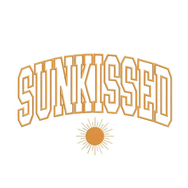 Sunkissed Embroidery Design, Summer Embroidery File, 5 sizes, Instant Download Embroidery/Applique DESIGNS Nino Nadaraia 