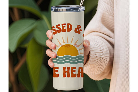 Sunkissed & Salty 20oz Tumbler Wrap Sublimation DesignSVG 
