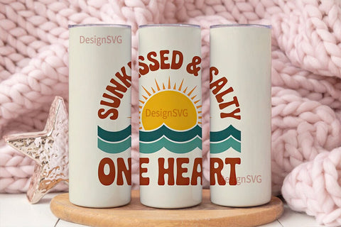 Sunkissed & Salty 20oz Tumbler Wrap Sublimation DesignSVG 