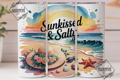 Sunkissed & Salty 20oz Tumbler Wrap Sublimation sassyprint 