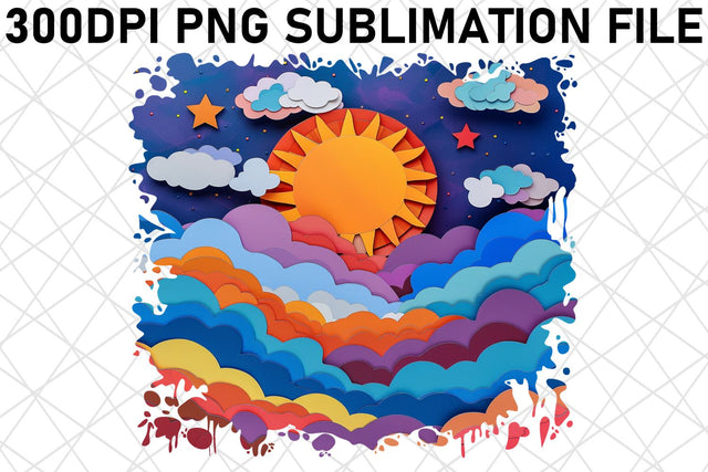 Sunlit Horizon Sublimation Design Sublimation afrosvg 