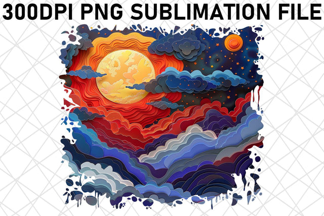 Sunlit Sunburst Glow Sublimation Art Sublimation afrosvg 