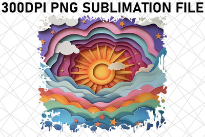 Sunlit Sunrise Sunshine Sublimation Set Sublimation afrosvg 