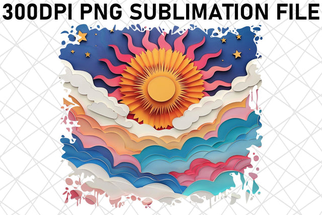 Sunlit Sunshine Sky Sublimation Design Sublimation afrosvg 