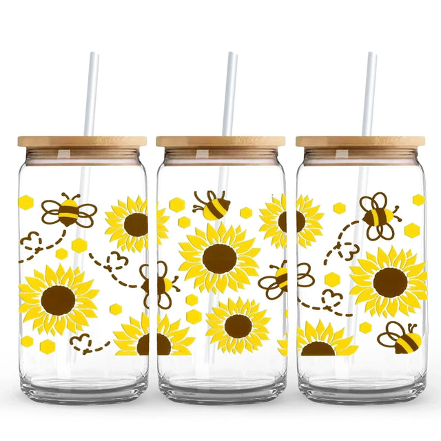 Sunny Bees 9.7 x 4.3 UV Wrap (Cup NOT Included) Physical DIY Craft Warehouse 