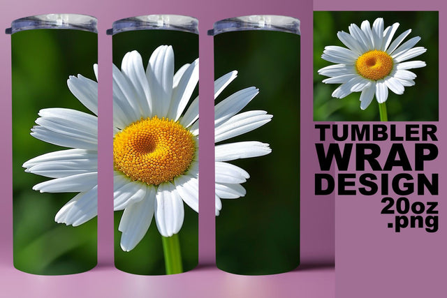 Sunny Day Floral Tumbler Wrap - Sublimation 20oz Sublimation afrosvg 