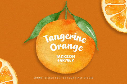 Sunny Flicker - Playful Script Font Font Four Lines Std. 