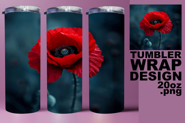 Sunny Garden Delight 3D Tumbler Wrap - Sublimation 20oz Sublimation afrosvg 