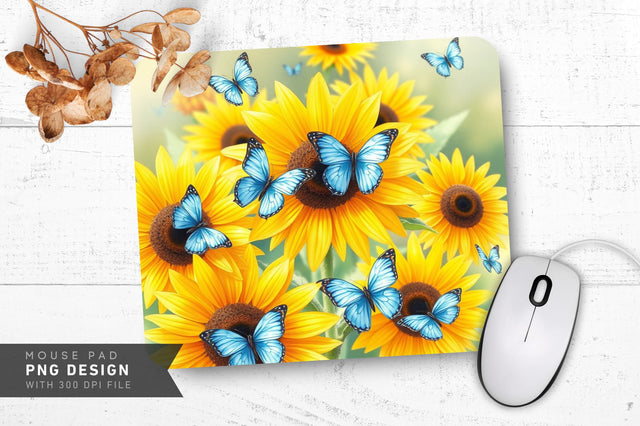 Sunny Garden Mousepad Sublimation Regulrcrative 