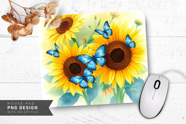 Sunny Garden Mousepad Sublimation Regulrcrative 