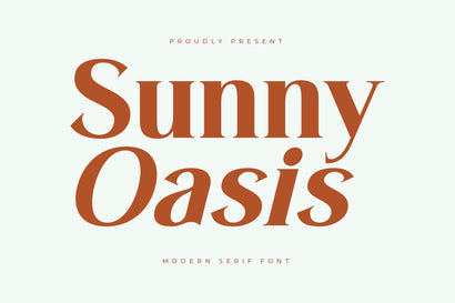 Sunny Oasis - Modern Serif font Font Letterena Studios 
