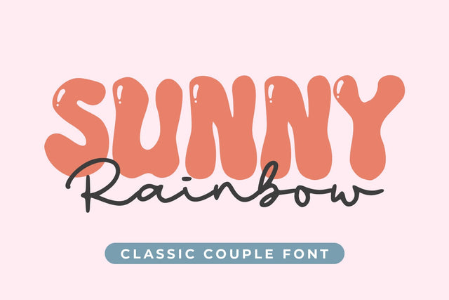 Sunny Rainbow Duo Font Abo Daniel Studio 