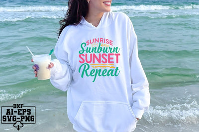Sunrise Sunburn Sunset Repeat Svg Cut Files Creative Art SVG CraftlabSvg55 