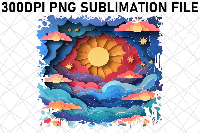 Sunrise Sunset Sublimation Art Sublimation afrosvg 