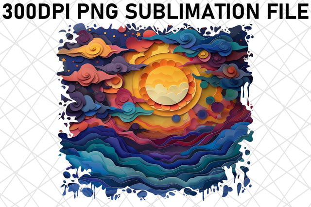 Sunrise Vista Sublimation Design Sublimation afrosvg 