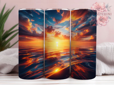 Sunset Beach Ocean Tumbler Wrap, Ocean Sunset Wrap, Summer Tumbler Design, 20oz Sublimation Wrap, Beach Theme Tumbler, Coastal Tumbler Wrap, Tropical Sunset Cup Sublimation Li Zamperini 