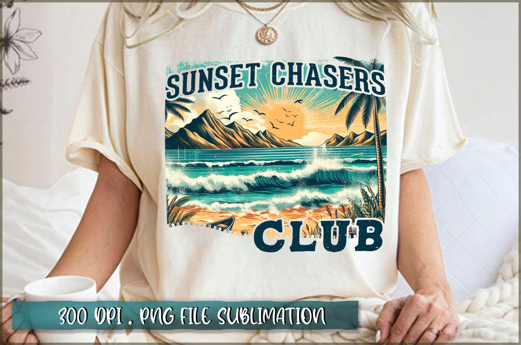 Sunset chasers club Sublimation - So Fontsy