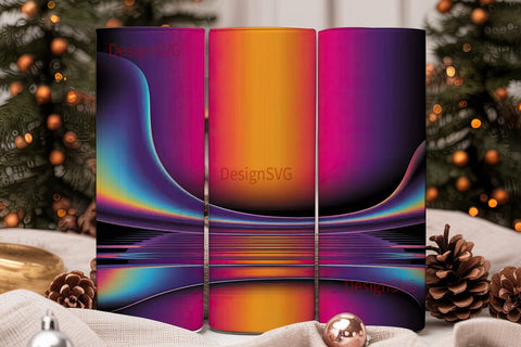 Sunset Ombre 20oz Tumbler Wrap Sublimation DesignSVG 