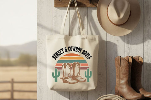 Sunset Ranch Vibes Svg, Western Cowgirl Svg, Ranch Life Svg, Country Girl Shirt Svg, Western Svg, Rodeo Shirt Cricut File, Cowgirl Shirt Svg SVG TiffsCraftyCreations 