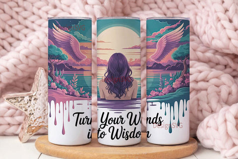 Sunset Serenity 20oz Tumbler Wrap Sublimation DesignSVG 