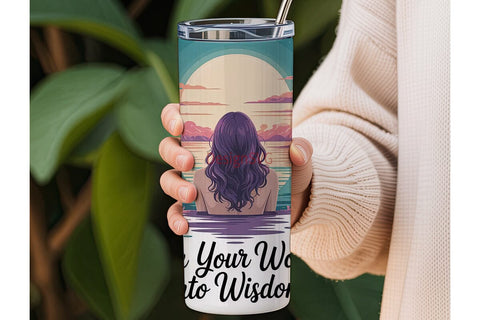 Sunset Serenity 20oz Tumbler Wrap Sublimation DesignSVG 