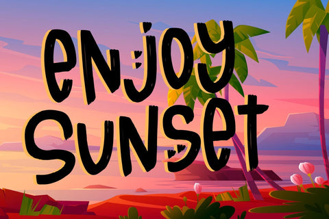Sunset Story Font Dm Letter Studio 