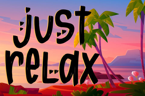 Sunset Story Font Dm Letter Studio 